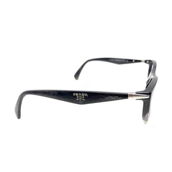 Prada VPR 15P ZYY-1O1 Black Clear Fade Cat Eye Eyeglasses Frames 53-16 135 Italy - Picture 4 of 12